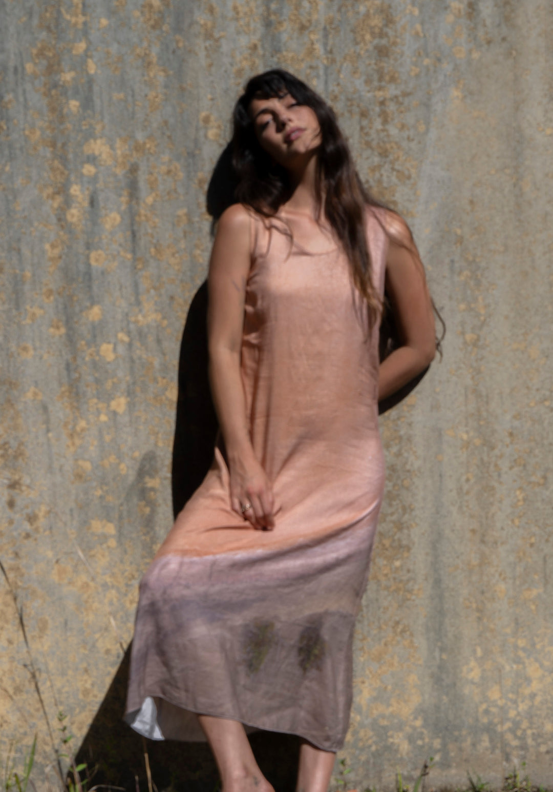 OCHRE LAKE LINEN TENCEL LONG DRESS