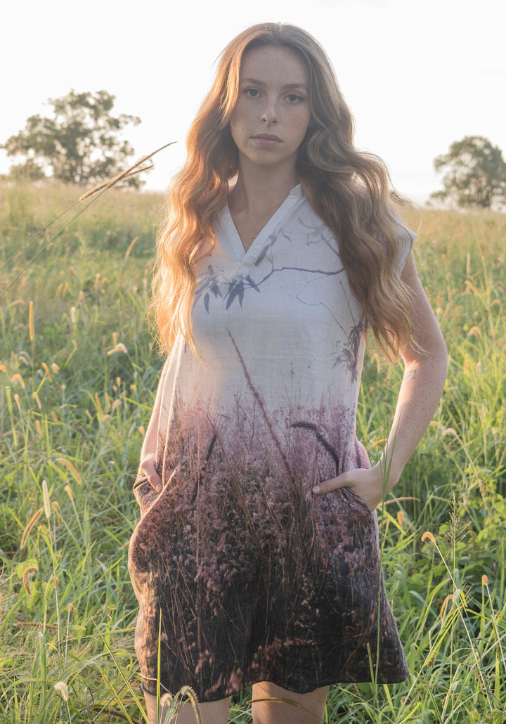 PINK GRASS HEMP DRESS